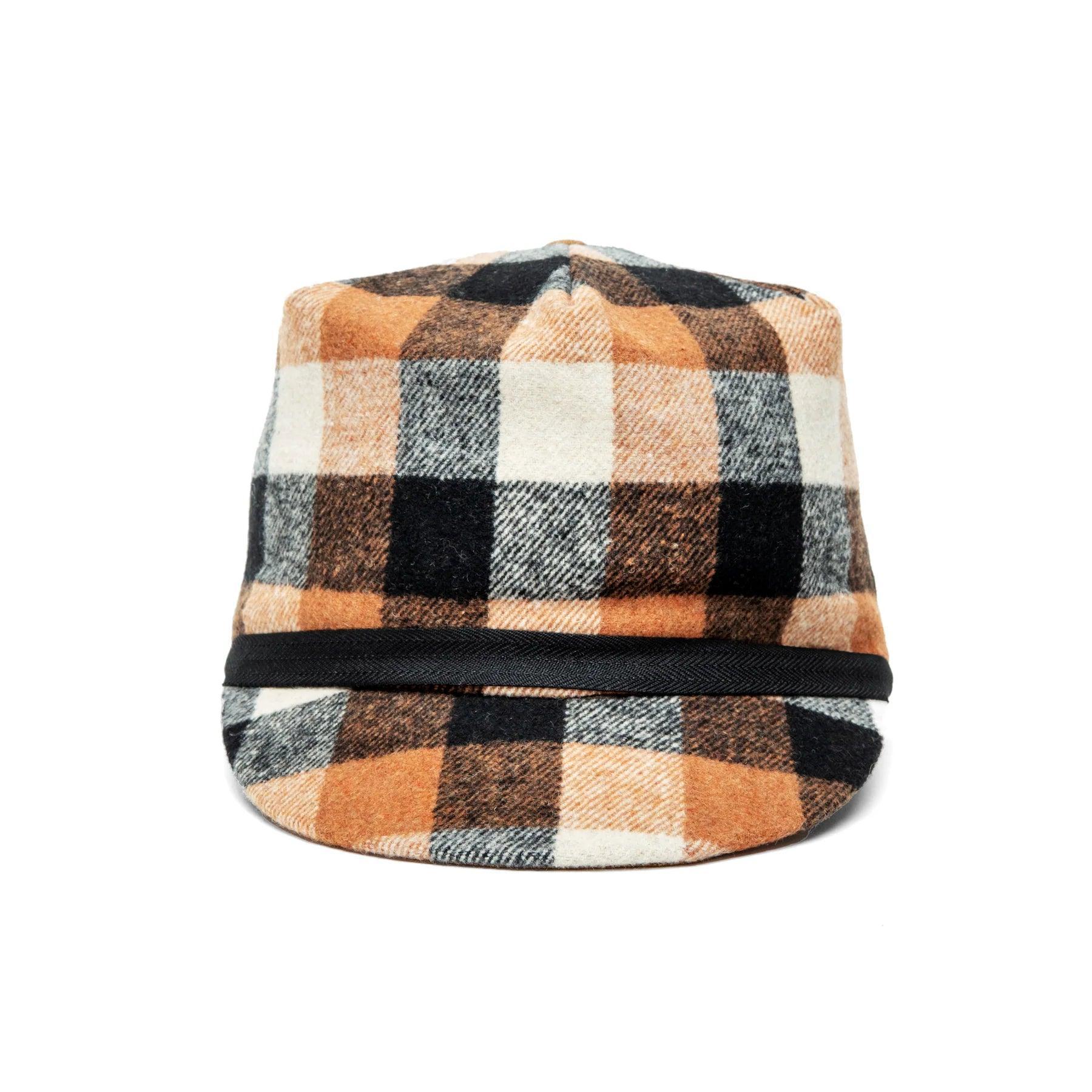 Crown Cap Plaid Check Stockman with 3/4 Inner Earband - Houlihan Saddlery LLC