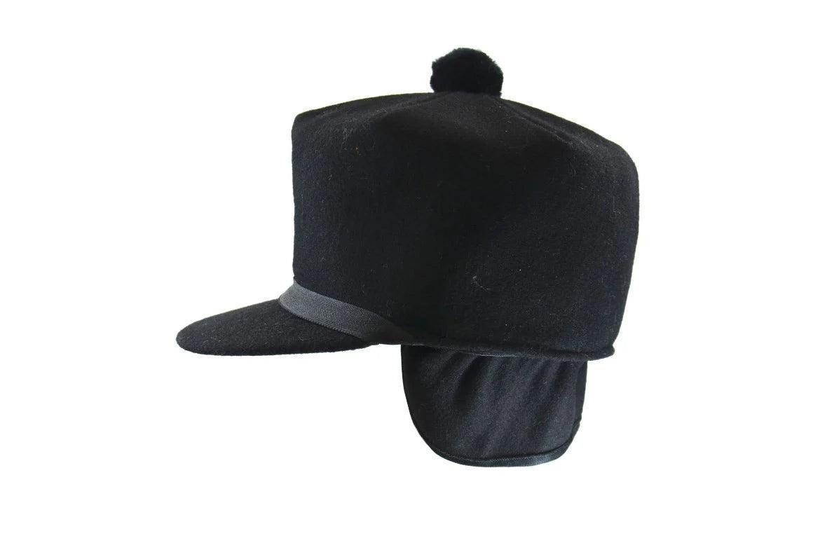 Crown Cap Melton Stockman Cap with Inner 3/4 Earband - Houlihan Saddlery LLC