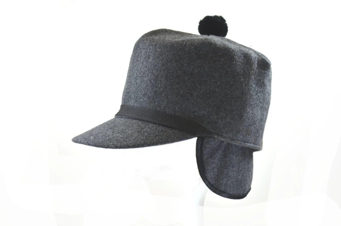 Crown Cap Melton Stockman Cap with Inner 3/4 Earband - Houlihan Saddlery LLC