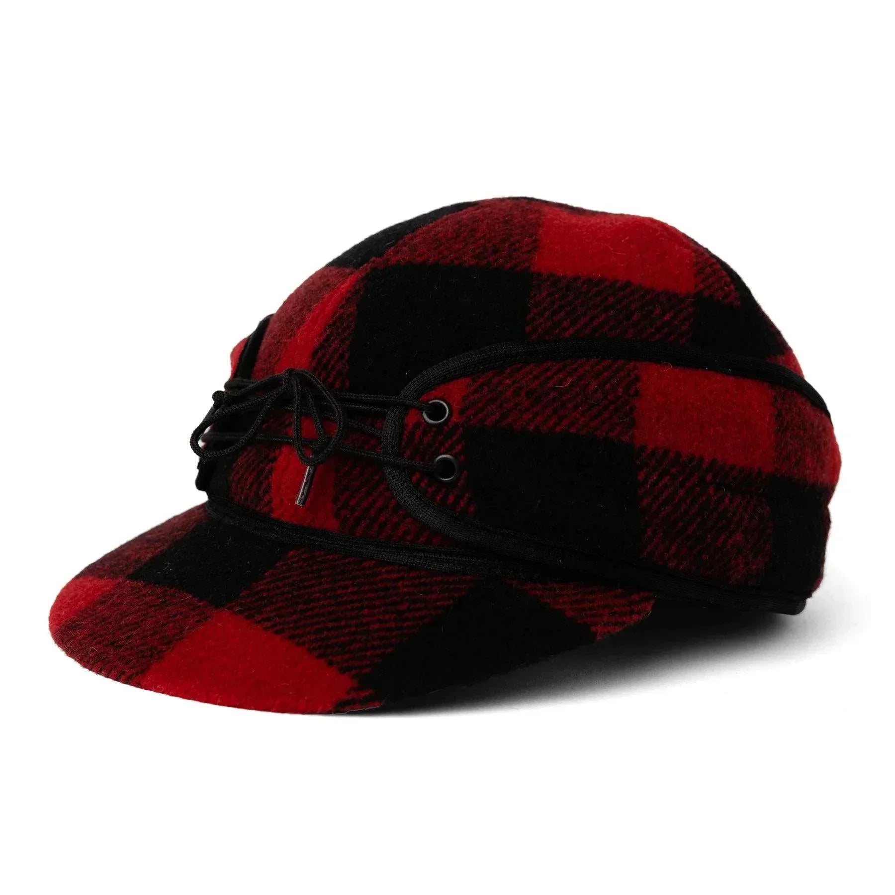 Crown Cap Buffalo Check Railroad Hat - Houlihan Saddlery LLC