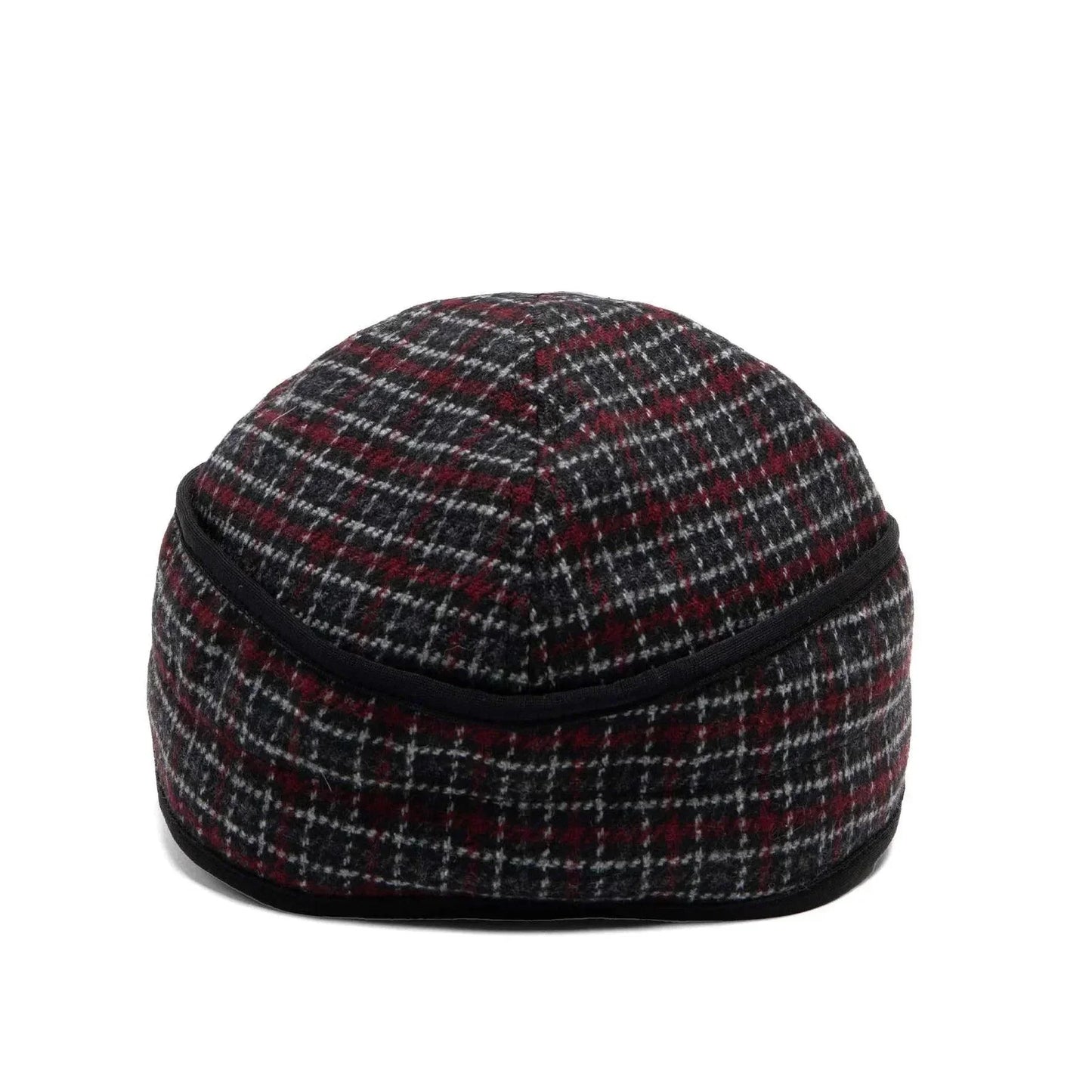 Crown Cap Wool Blend Black Plaid Railroad Hat - Crown Cap Crown Cap Houlihan Saddlery LLC