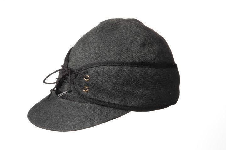 Crown Cap Waxed Cotton Canvas Railroad Hat - Houlihan Saddlery LLC