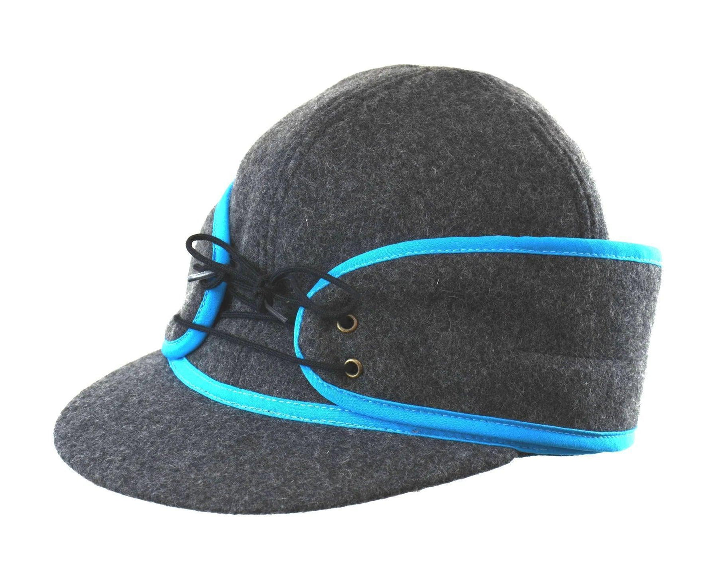 Ladies Wool Railroad Hat with Ponytail Hole - Houlihan Saddlery LLC