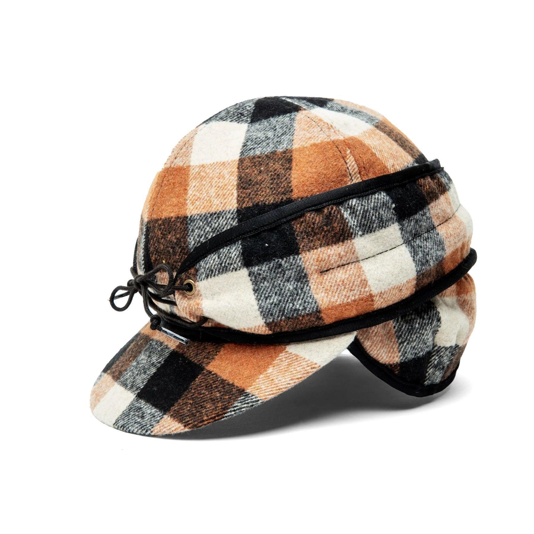 Crown Cap Plaid Check Railroad Hat - Houlihan Saddlery LLC