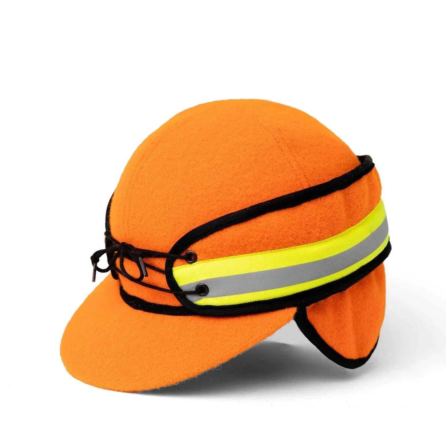 Crown Cap Melton Railroad Hat with Reflective Tape - Houlihan Saddlery LLC