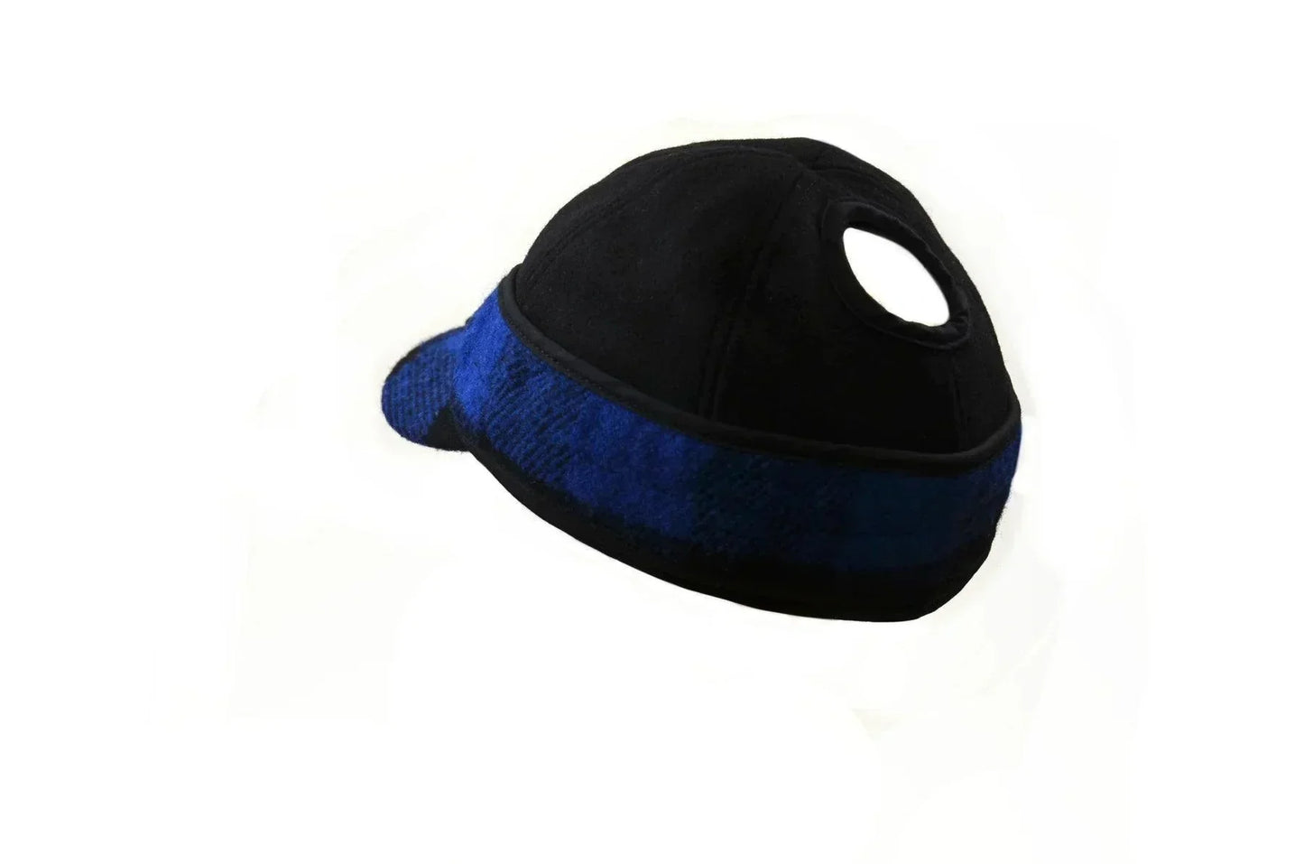 Ladies Wool Railroad Hat with Ponytail Hole - Crown Cap Crown Cap Houlihan Saddlery LLC