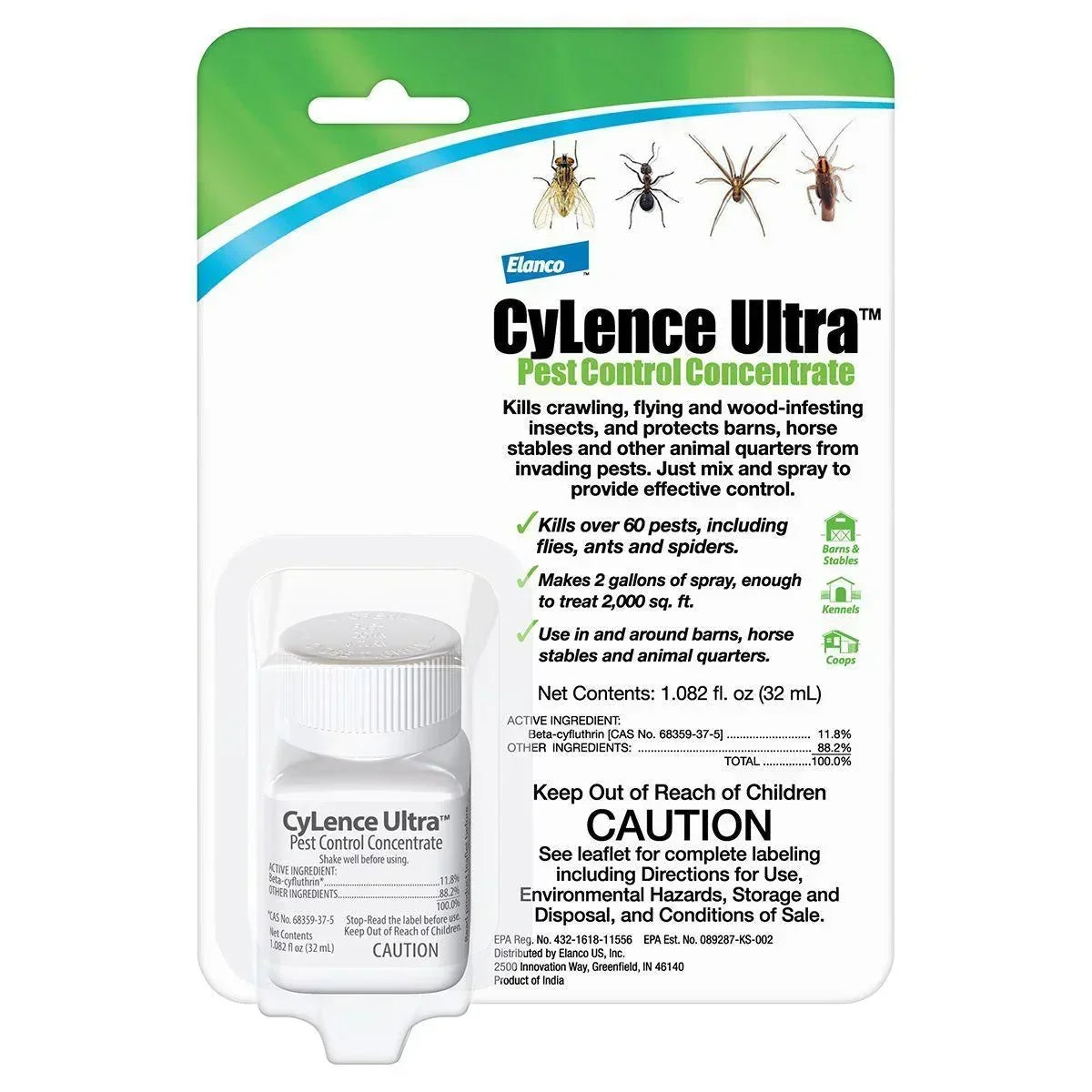 CyLence Ultra Pest Control Concentrate - Livestock Fly Control Elanco Houlihan Saddlery LLC