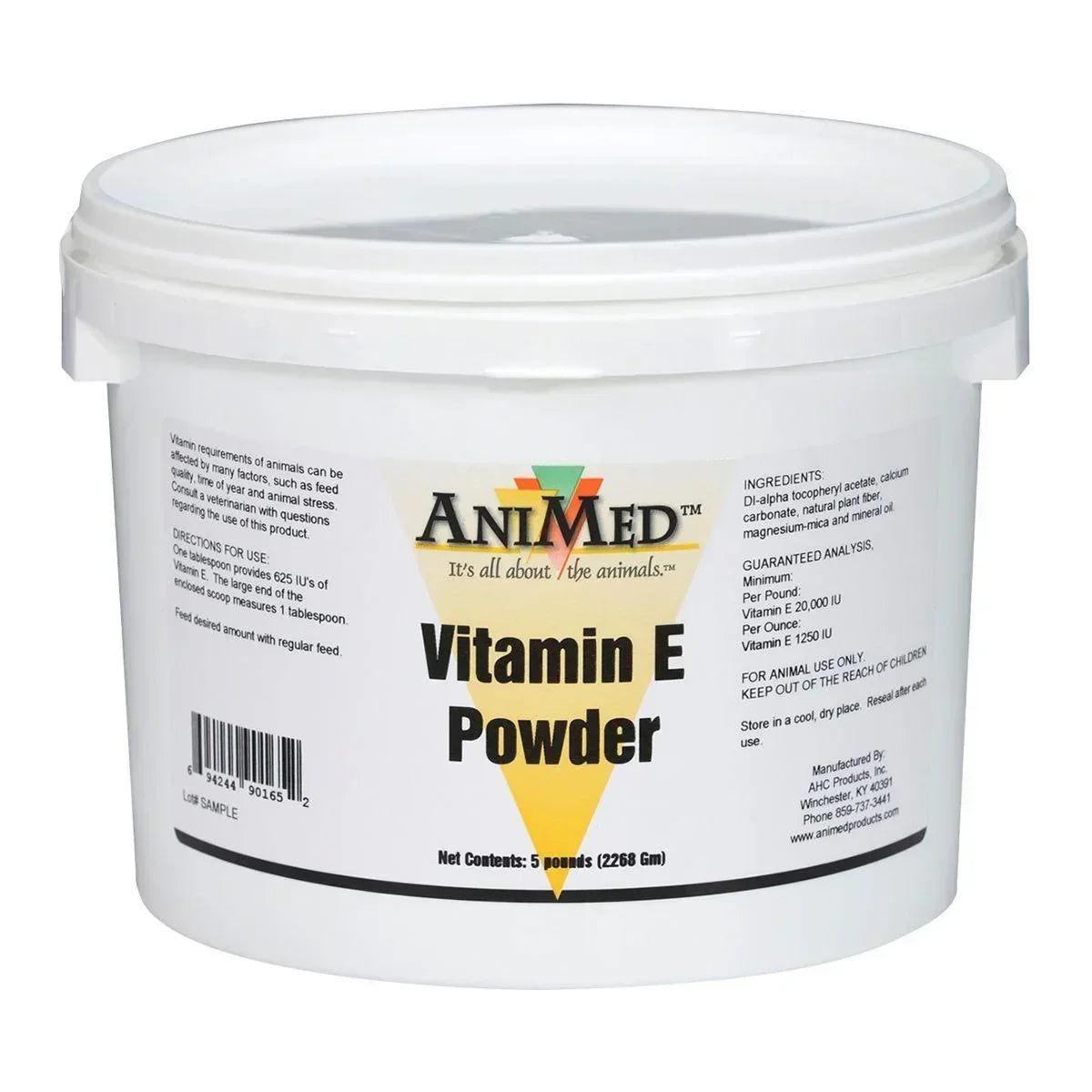 AniMed Vitamin E Powder - Horse Supplements AniMed Houlihan Saddlery LLC