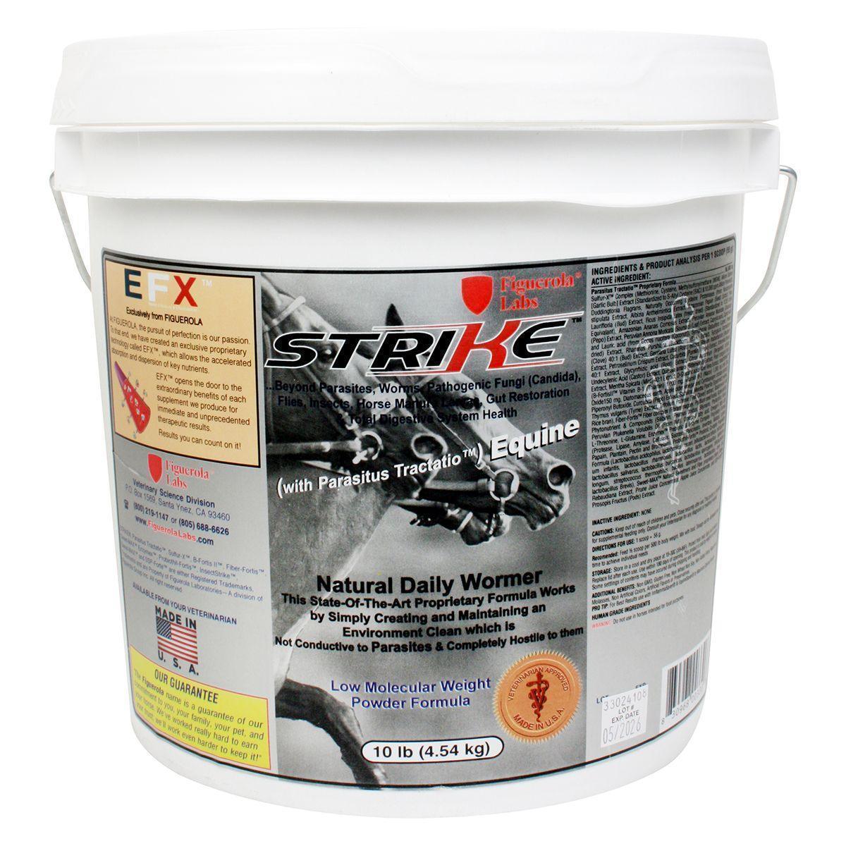 Strike Daily Horse Dewormer and Insect Control Supplement - Horse Dewormer Figuerola Labs Houlihan Saddlery LLC