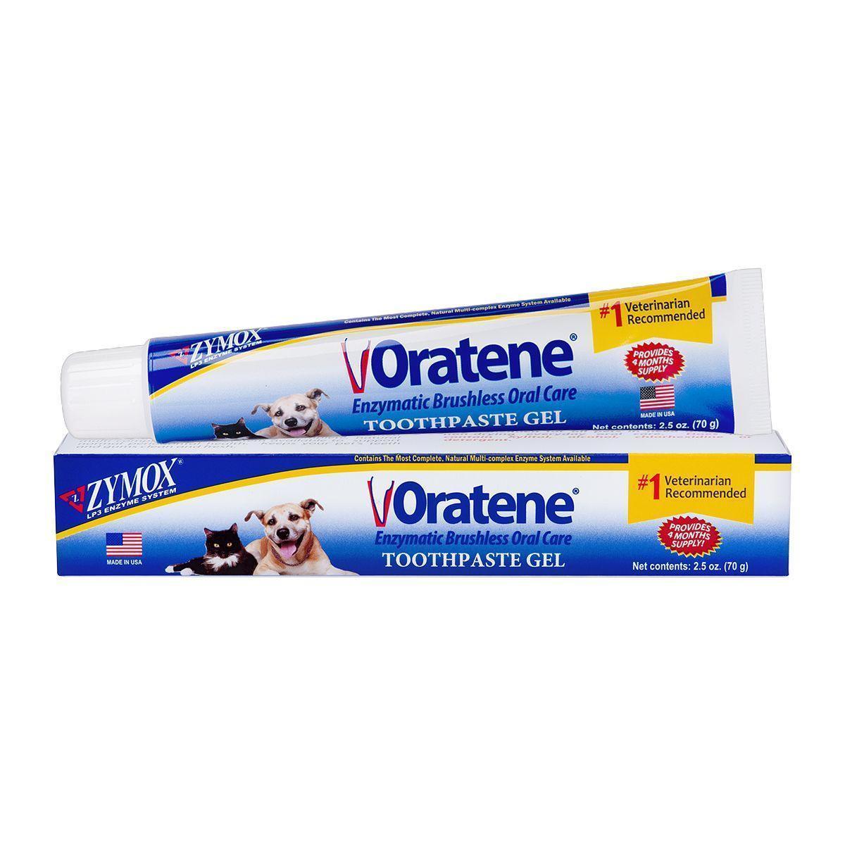 Zymox Oratene Enzymatic Brushless Oral Care Toothpaste Gel - Pet Tooth Paste Pet King Brands Inc Houlihan Saddlery LLC