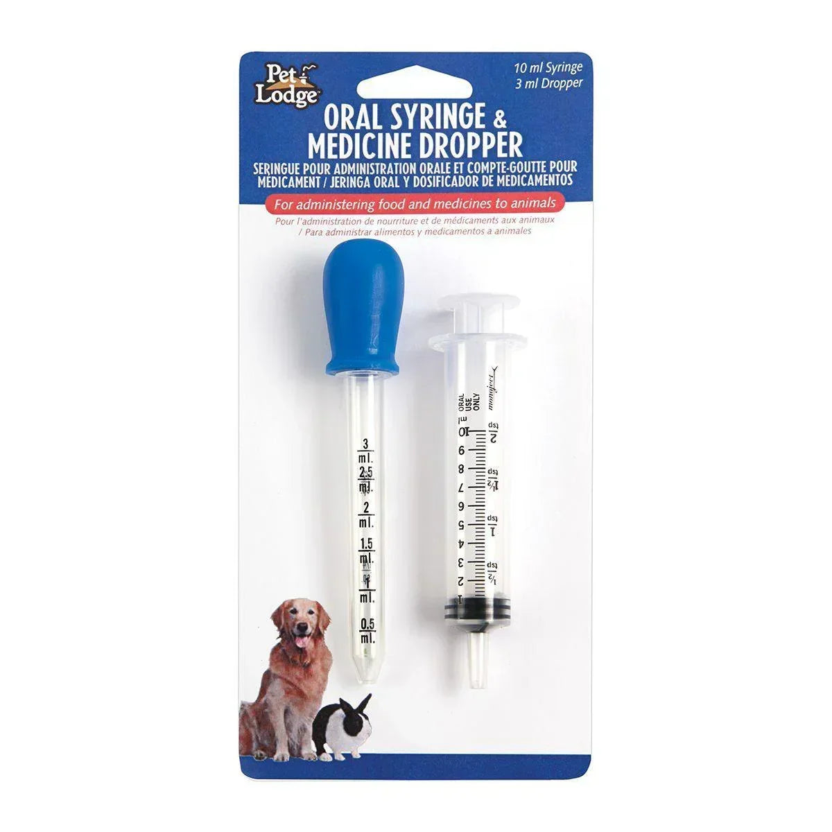 Pet Lodge Oral Syringe & Medicine Dropper - Pet Syringes Miller Manufacturing Houlihan Saddlery LLC