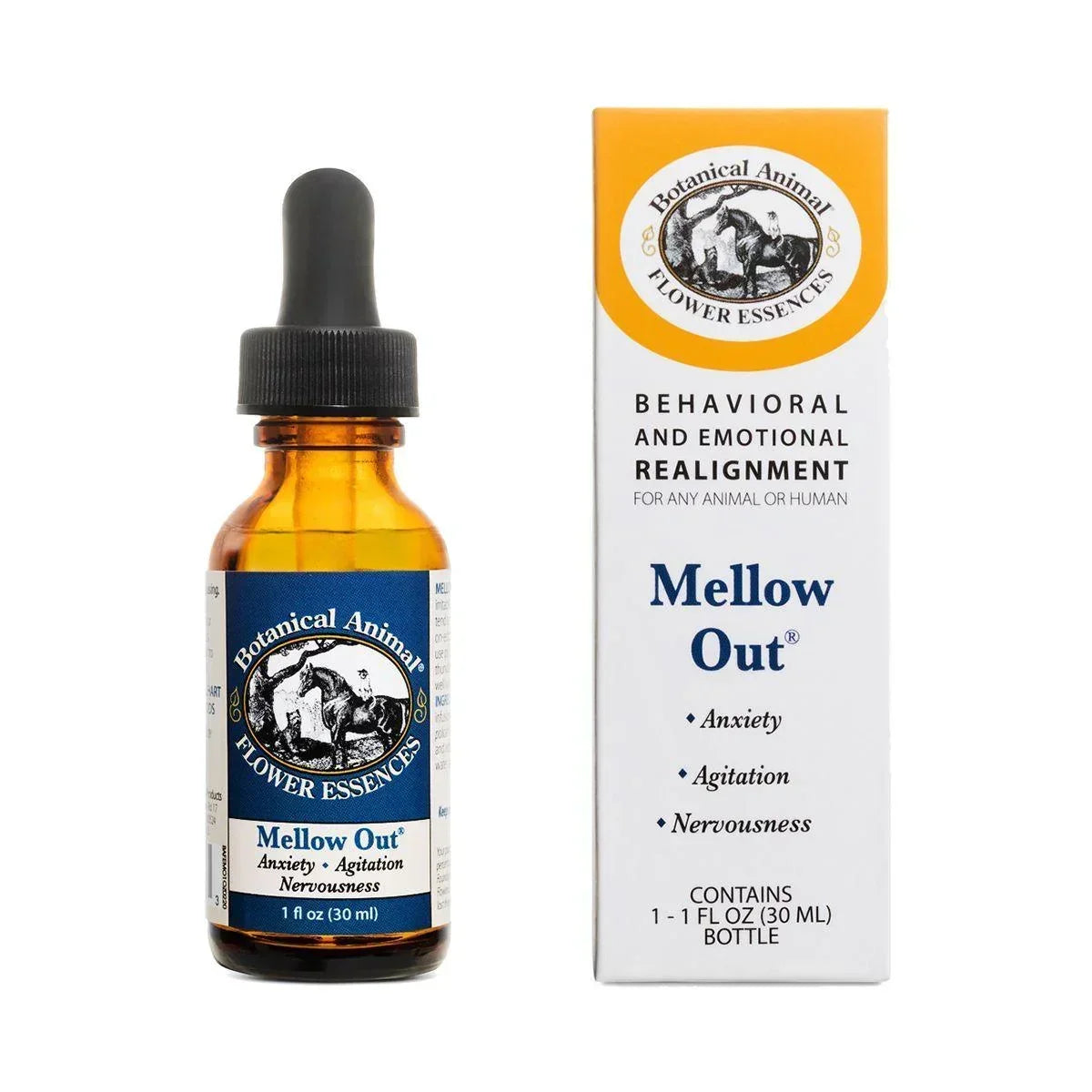Mellow Out Essence - Pet Vitamin and Supplements Botanical Animal Flower Essences Houlihan Saddlery LLC