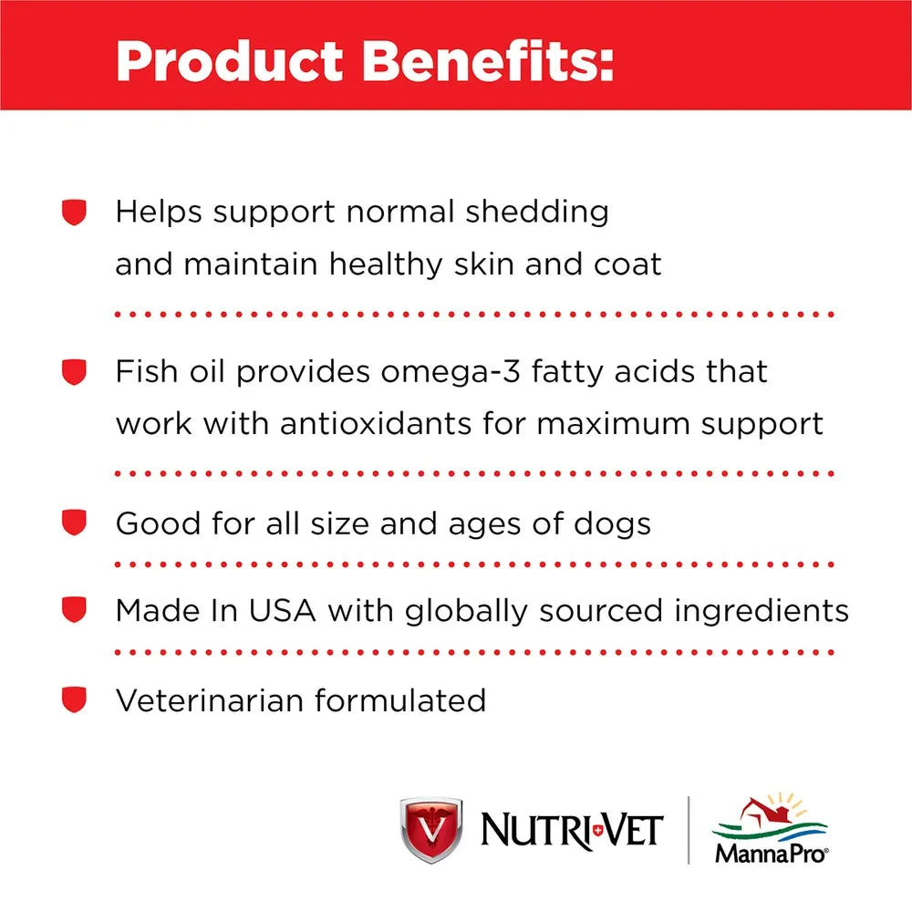 Nutri-Vet Fish Oil Softgels for Dogs