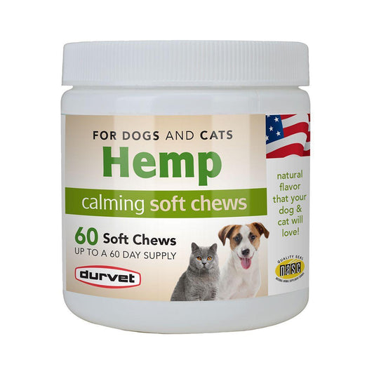 Durvet Hemp Calming Soft Chews for Cats and Dogs - Houlihan Saddlery LLC