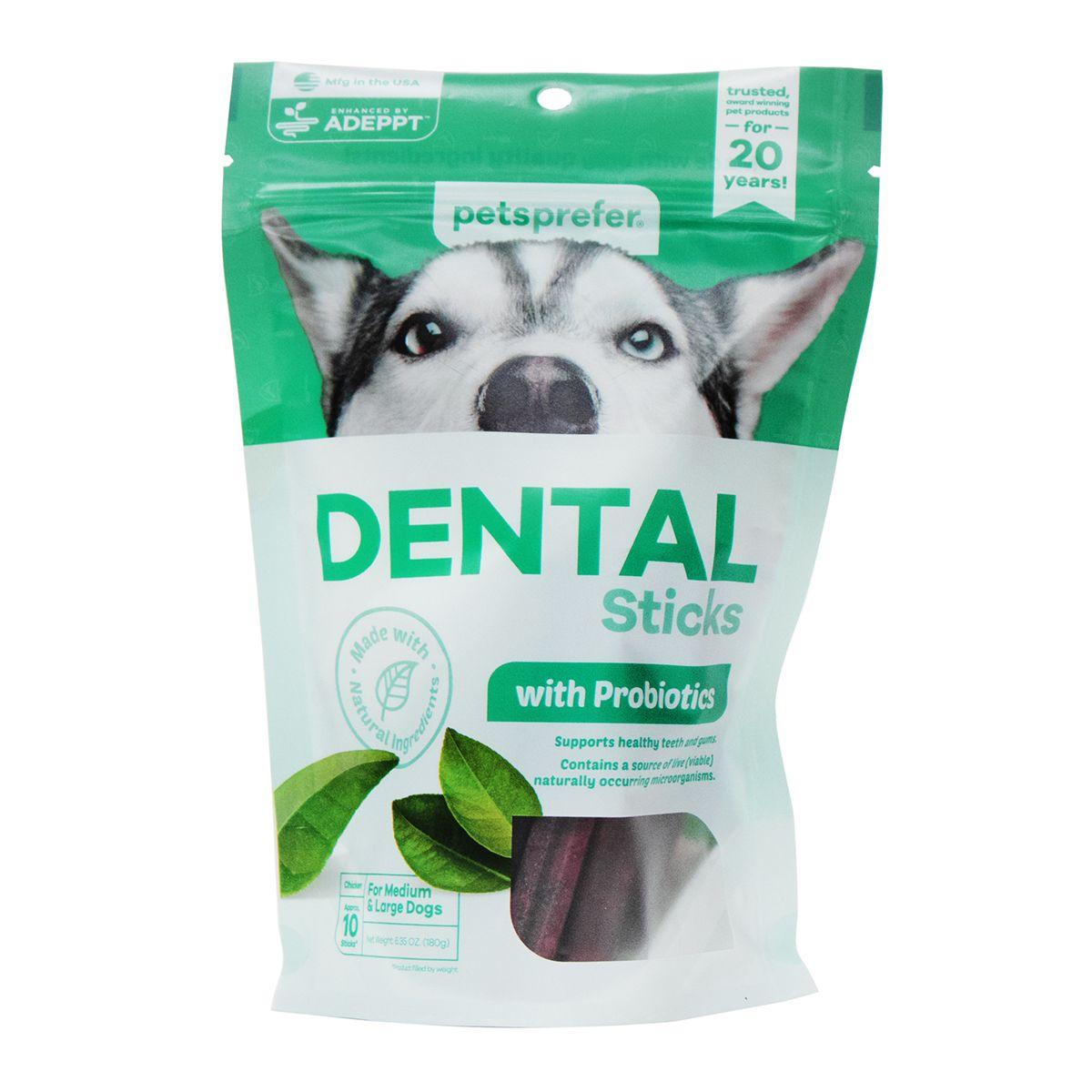 PetsPrefer Dental Sticks with Probiotics - Houlihan Saddlery LLC