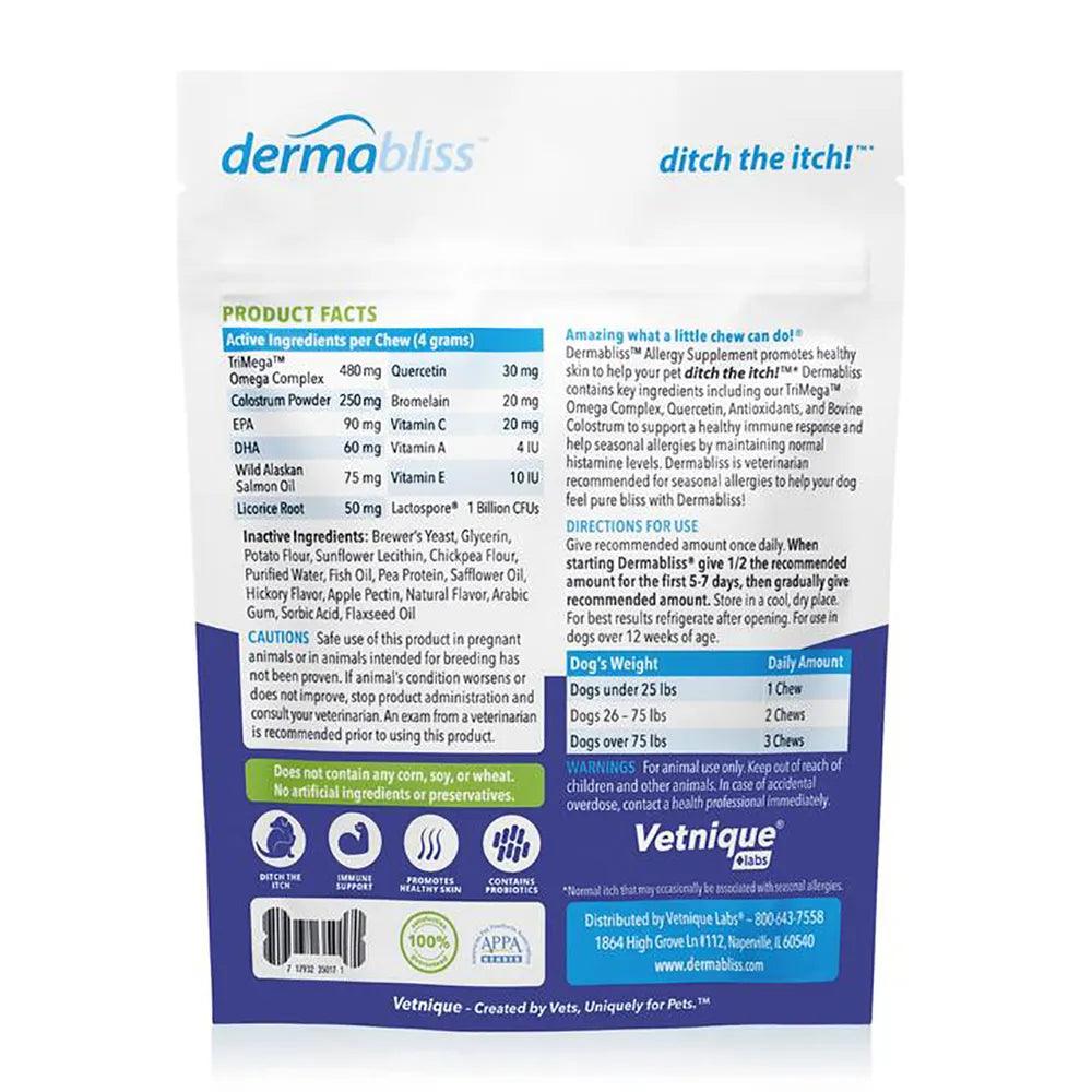 Dermabliss Allergy & Immune Soft Chews - Houlihan Saddlery LLC