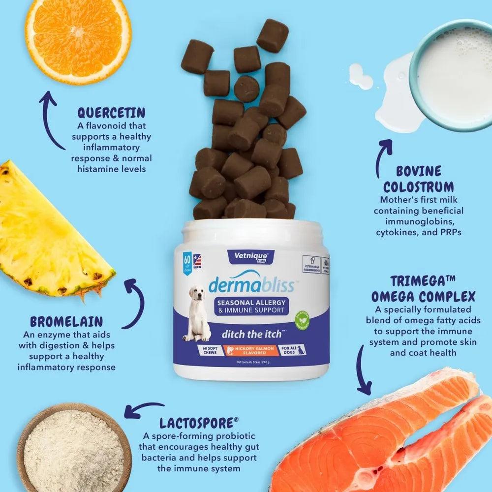 Dermabliss Allergy & Immune Soft Chews - Houlihan Saddlery LLC