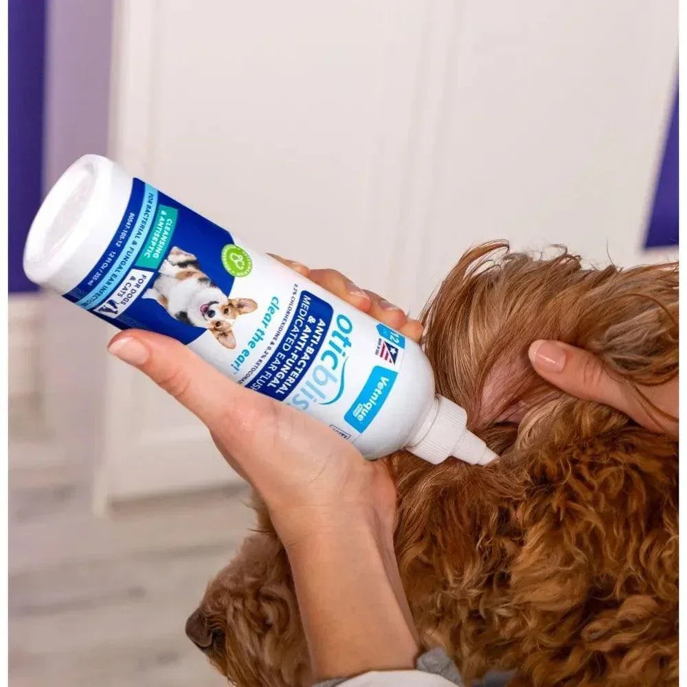 Oticbliss Anti-Bacterial & Anti-Fungal Medicated Ear Flush - Pet Ear Care Vetnique Labs Houlihan Saddlery LLC
