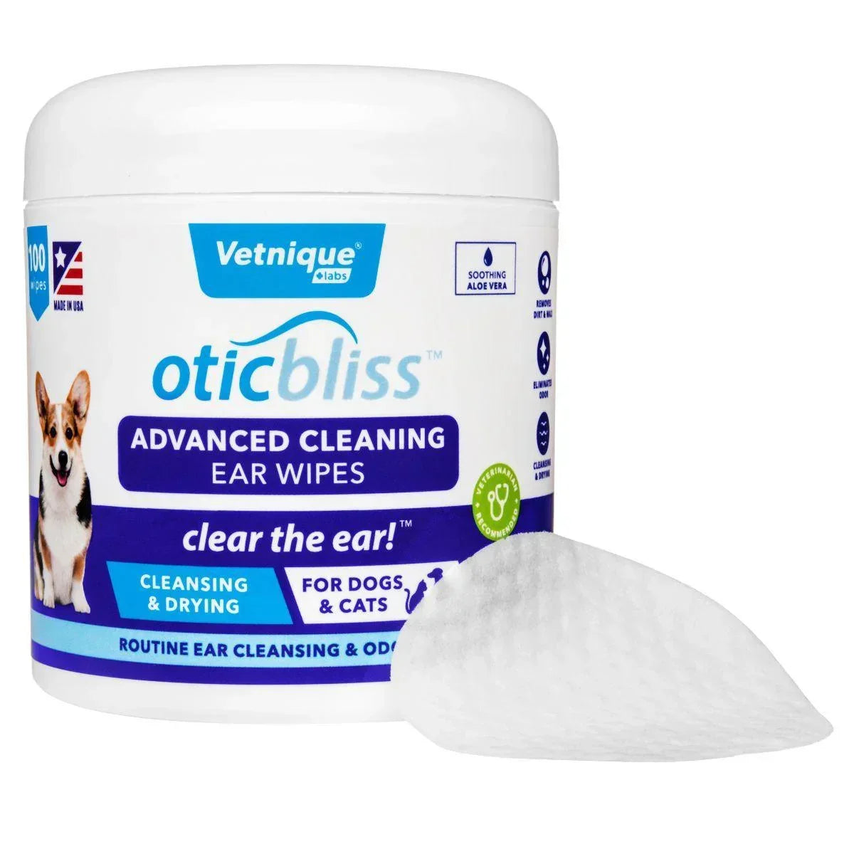 Oticbliss Advanced Cleaning Ear Wipes - Houlihan Saddlery LLC