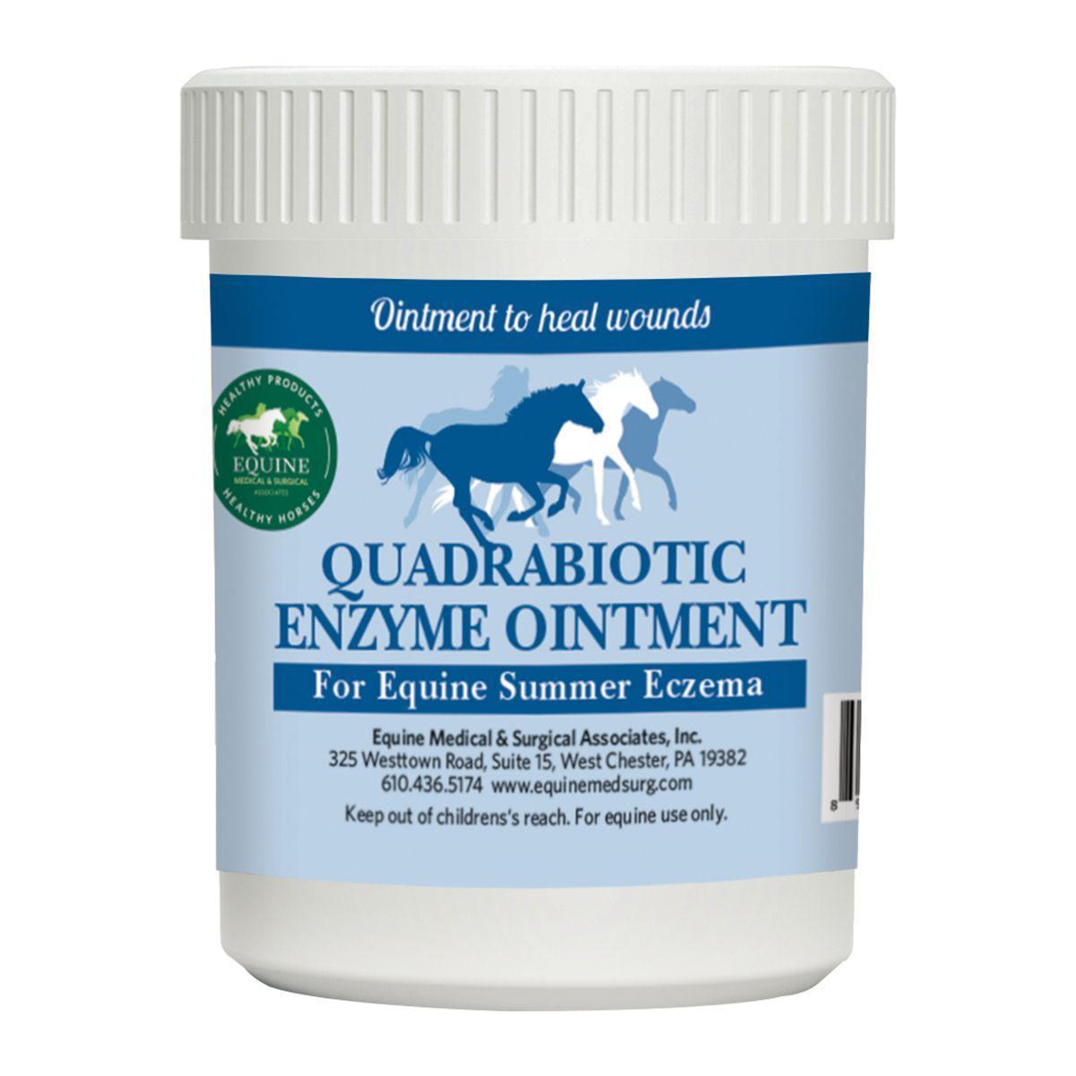 Quadrabiotic Enzyme Ointment for Equine Summer Eczema - Houlihan Saddlery LLC