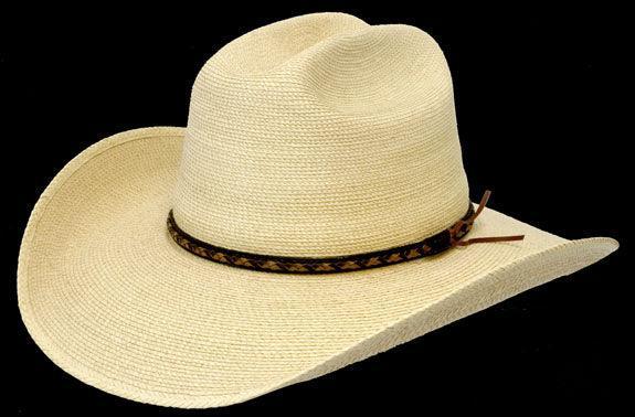 4" Brim Guatemalan Fine Palm Cattleman Hat - Cowboy Hat - Sunbody Hats - Houlihan Saddlery LLC