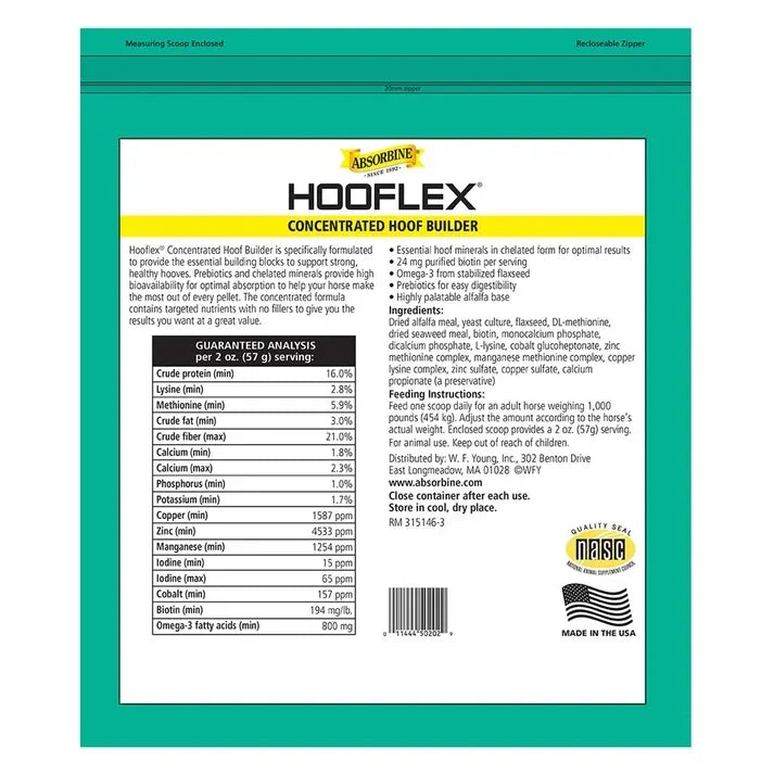 Hooflex Concentrated Hoof Builder - hoof care - Absorbine - Houlihan Saddlery LLC