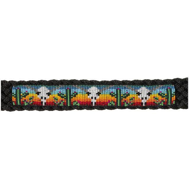 Tough1 Beaded Mule Tape Halter with Lead - Houlihan Saddlery LLC