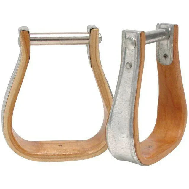 Royal King Metal Bound Hardwood Stirrups - Stirrups Royal King Houlihan Saddlery LLC