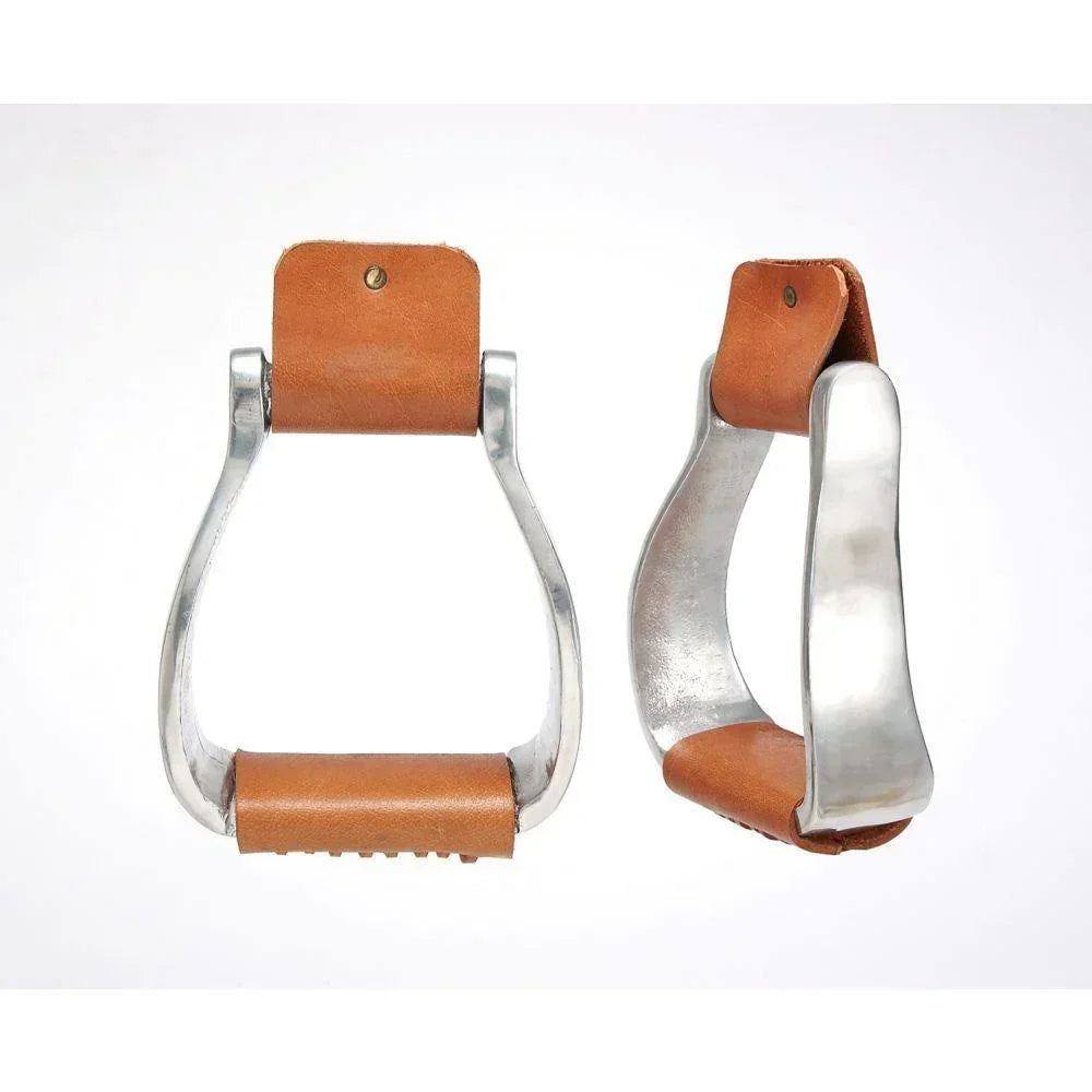 Tough1 Curved Aluminum Stirrups - Stirrups Tough1 Houlihan Saddlery LLC