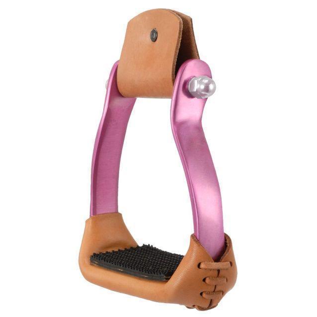 Tough1 Aluminum Barrel Stirrups - Stirrups Tough1 Houlihan Saddlery LLC