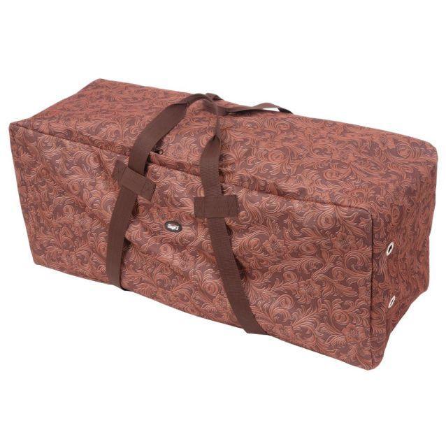 Tough1 Nylon Hay Bale Protector/Carrier-Tooled Leather Print - Houlihan Saddlery LLC