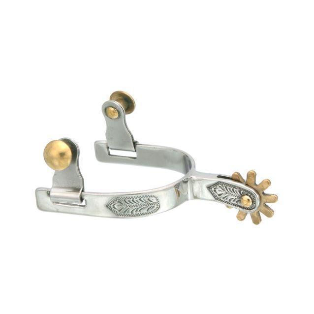 Tough1 Youth Stainless Steel Spurs - Spurs Tough1 Houlihan Saddlery LLC