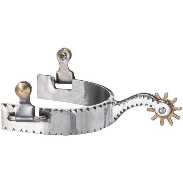 Tough1 Etched Show Spurs - Spurs Tough1 Houlihan Saddlery LLC