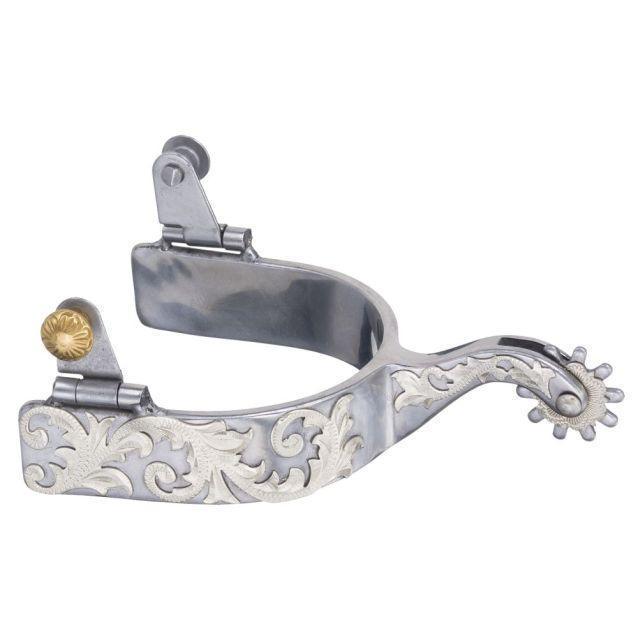 Tough1 Sweet Iron Silver Leaf Spurs - Spurs Tough1 Houlihan Saddlery LLC