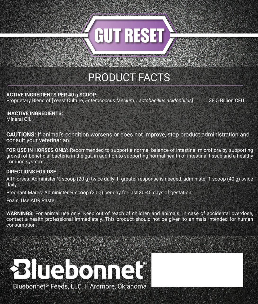 Bluebonnet Gut Reset Powder - Houlihan Saddlery LLC