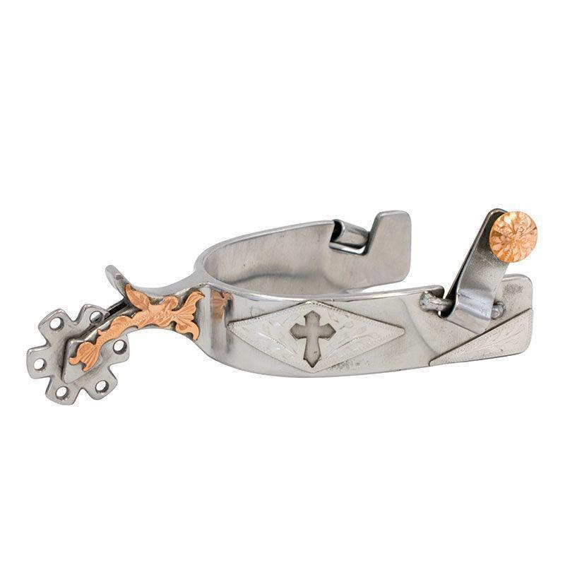 Cowboy Tack Cross Cut Out Spurs - Spurs Cowboy Tack Houlihan Saddlery LLC