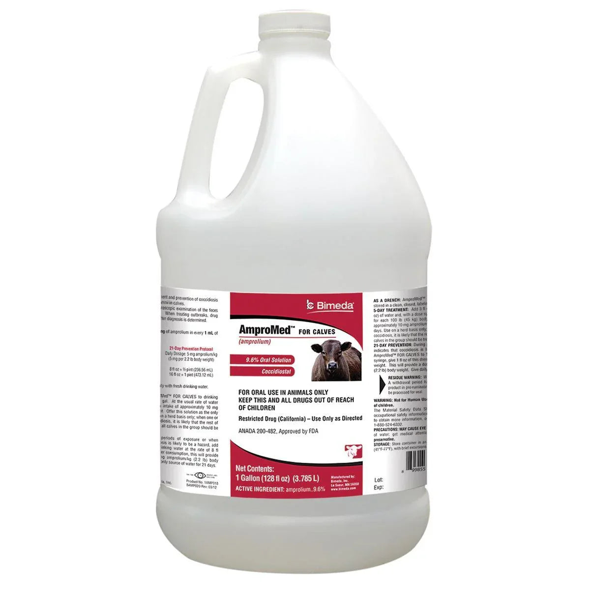 AmproMed for Calves - Livestock vitamins and supplements Bimeda Houlihan Saddlery LLC