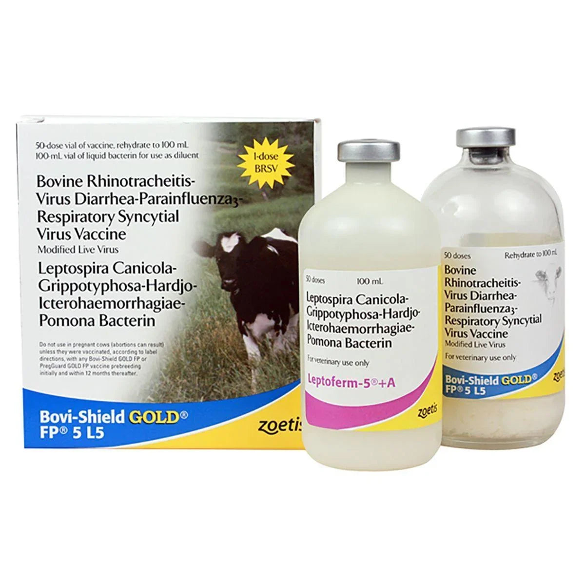 Bovi-Shield GOLD FP 5 L5 - Cattle Vaccine - Zoetis - Houlihan Saddlery LLC