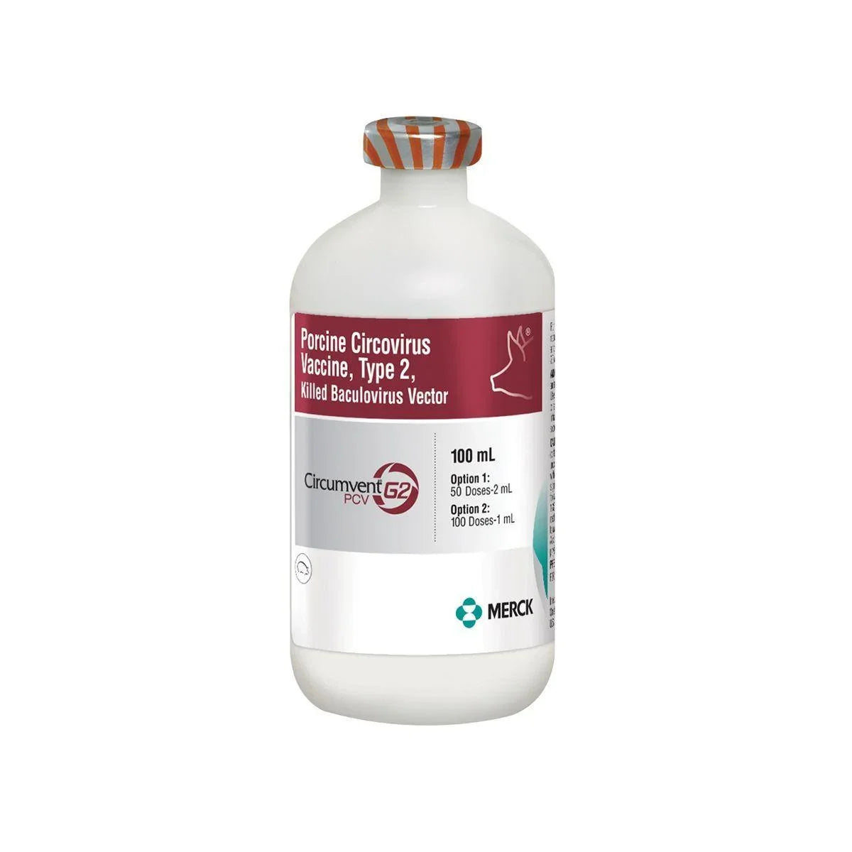 Circumvent PCV G2-100 ml (50 Dose) - Swine Vaccine - Merck Animal Health - Houlihan Saddlery LLC
