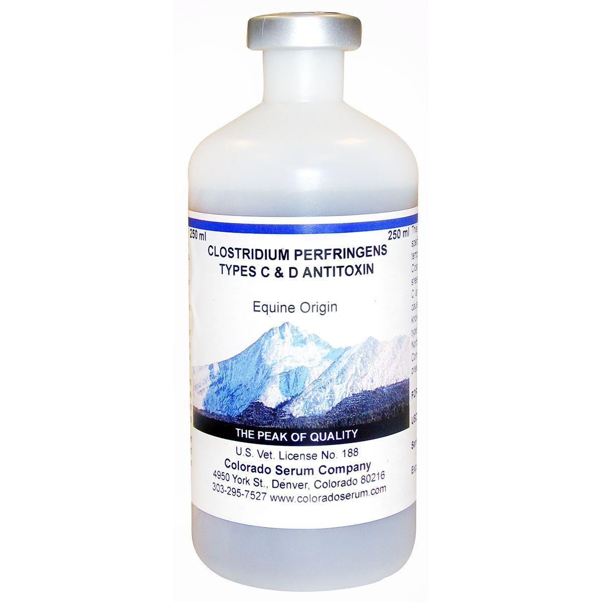 Clostridium Perfringens Types C & D Antitoxin-250 ml - Houlihan Saddlery LLC