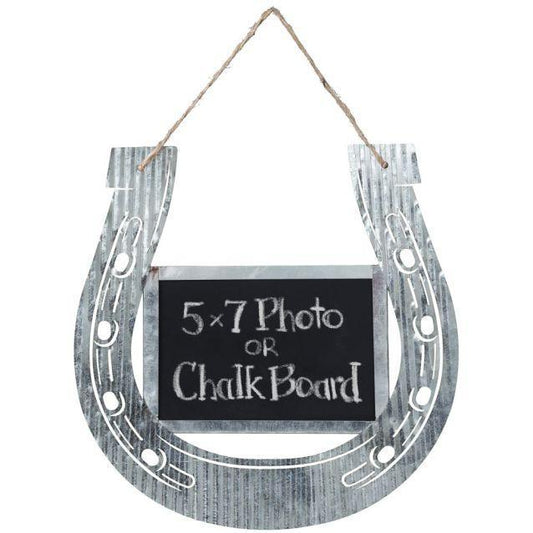 Corrugated Horsehoe Chalk Frame - Houlihan Saddlery LLC