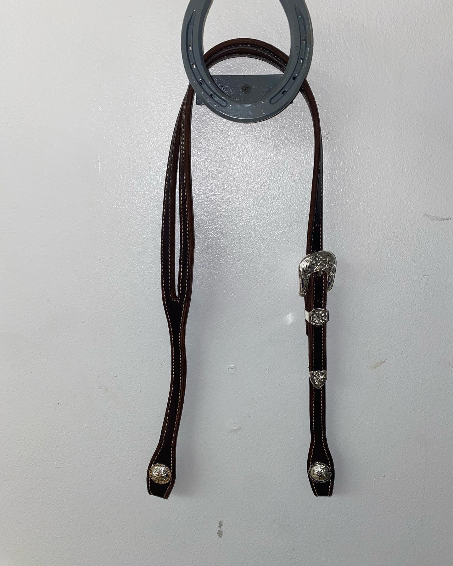 English Bridle Leather Split Ear Headstall - Houlihan Saddlery LLC