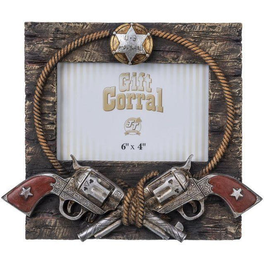 Double Pistol Picture Frame - Houlihan Saddlery LLC