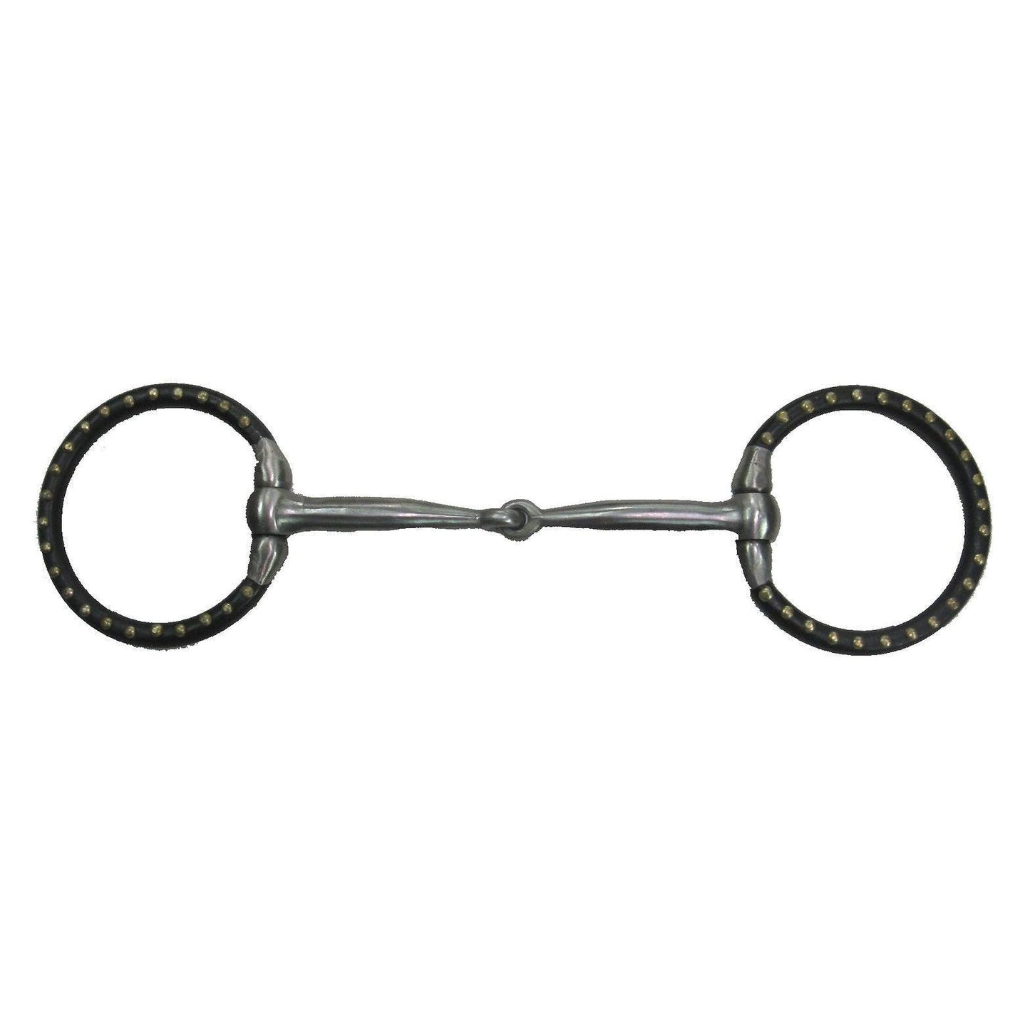 D Ring Snaffle With Dot Trim- 5 1/4" Mouth - Houlihan Saddlery LLC
