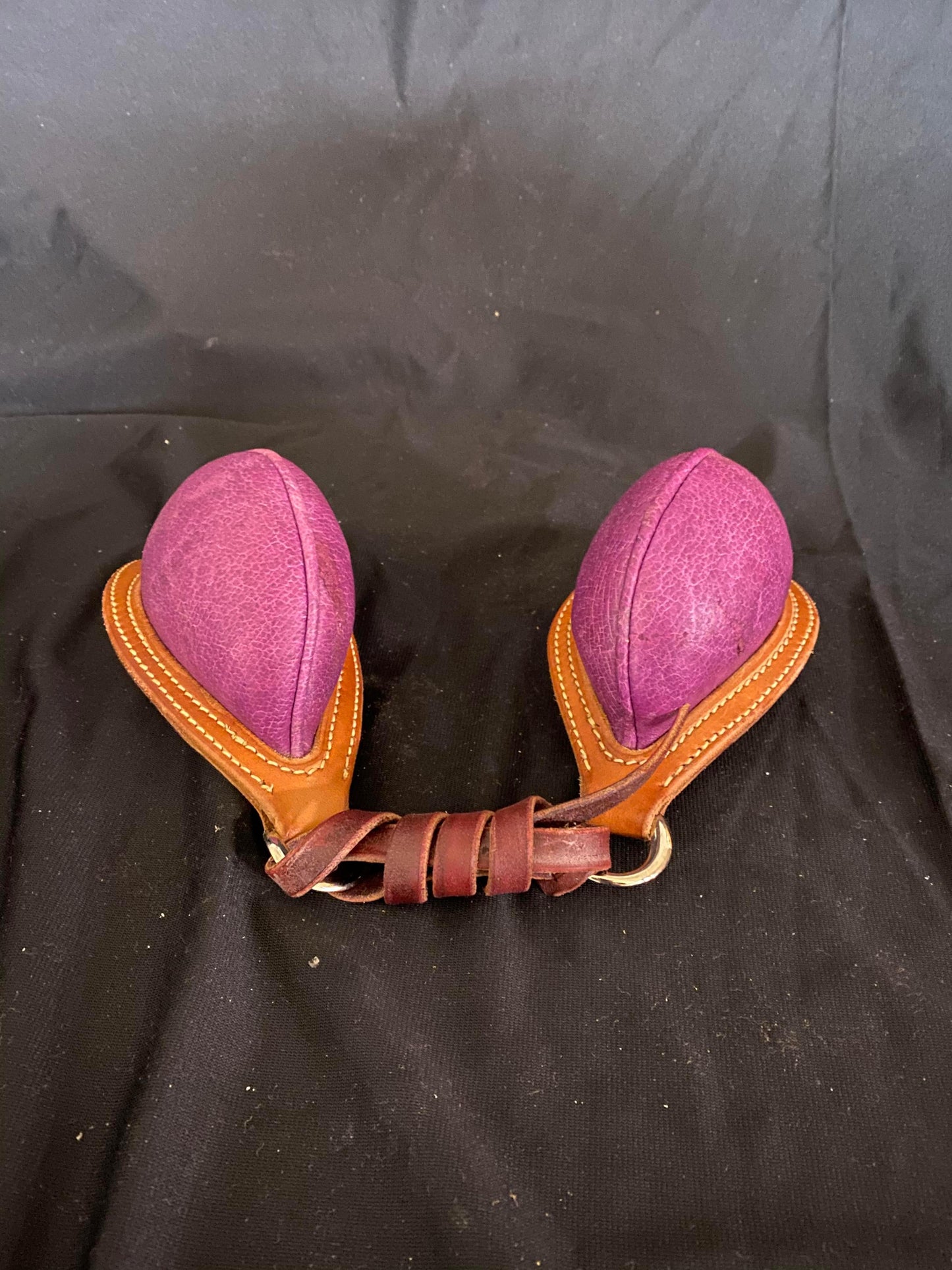 Purple Boar Hide Bucking Rolls - Houlihan Saddlery LLC