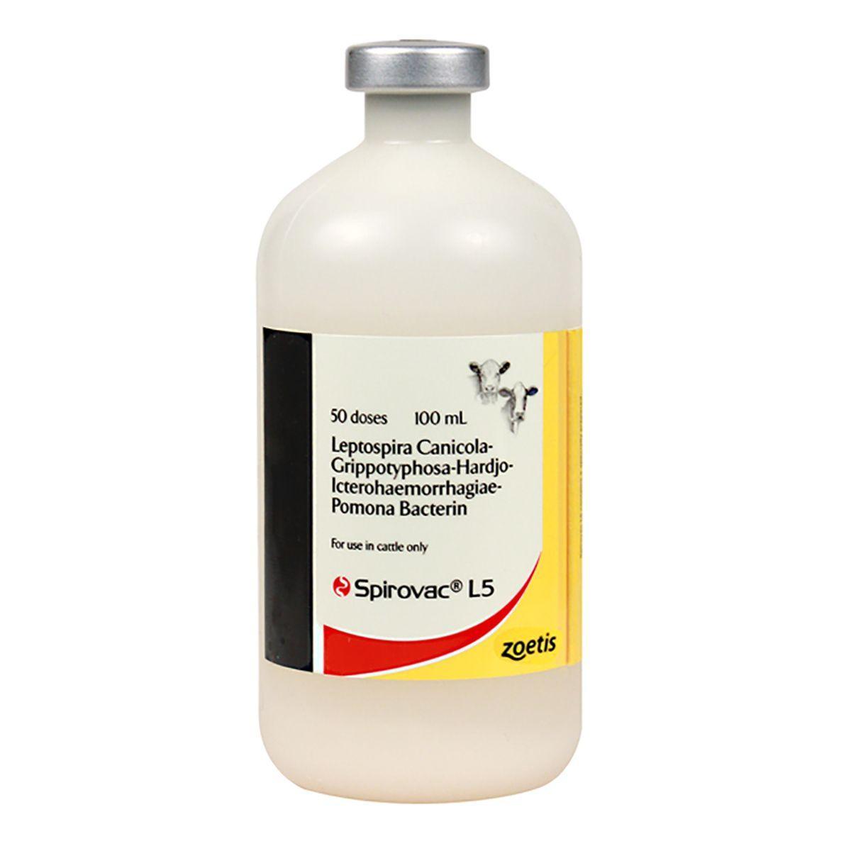 Spirovac L5 - Cattle Vaccine Zoetis Houlihan Saddlery LLC