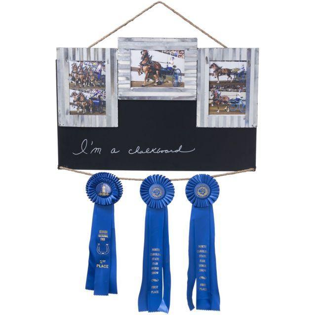 Three Frame Chalkboard/Ribbon Hanger Stall Sign - Houlihan Saddlery LLC