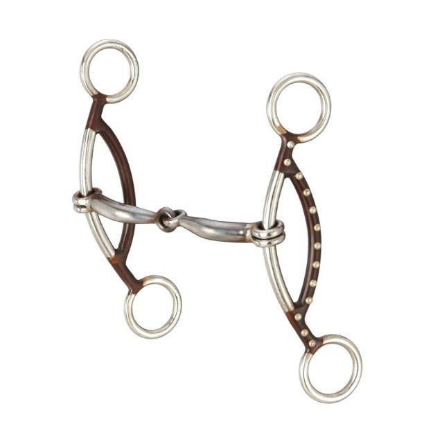 Tough1 Antique Brown "H" Gag Snaffle - Houlihan Saddlery LLC