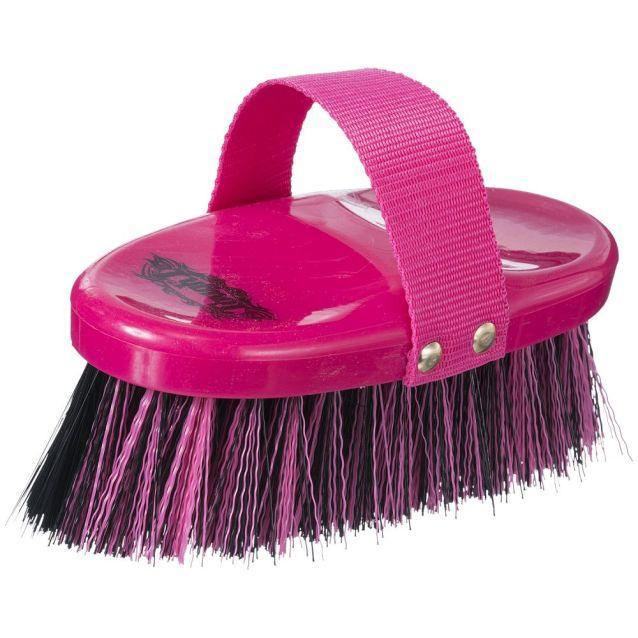 Tough1 Comfort Grip Angled Medium and Soft Bristle Brush - Houlihan Saddlery LLC