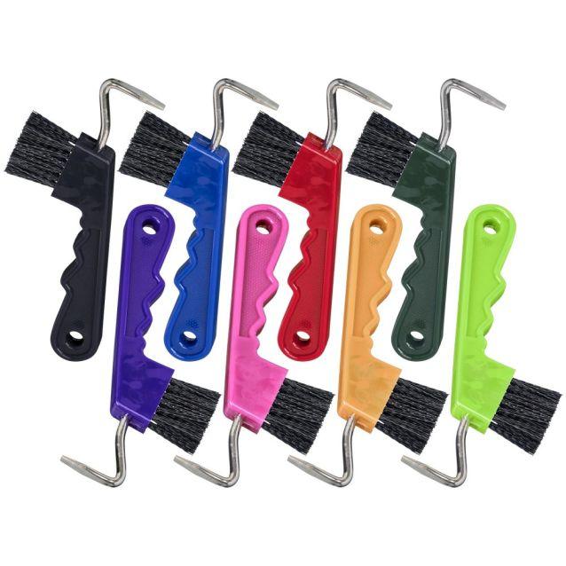 Tough1 Easy Grip Hoof Pick/Brush - Houlihan Saddlery LLC